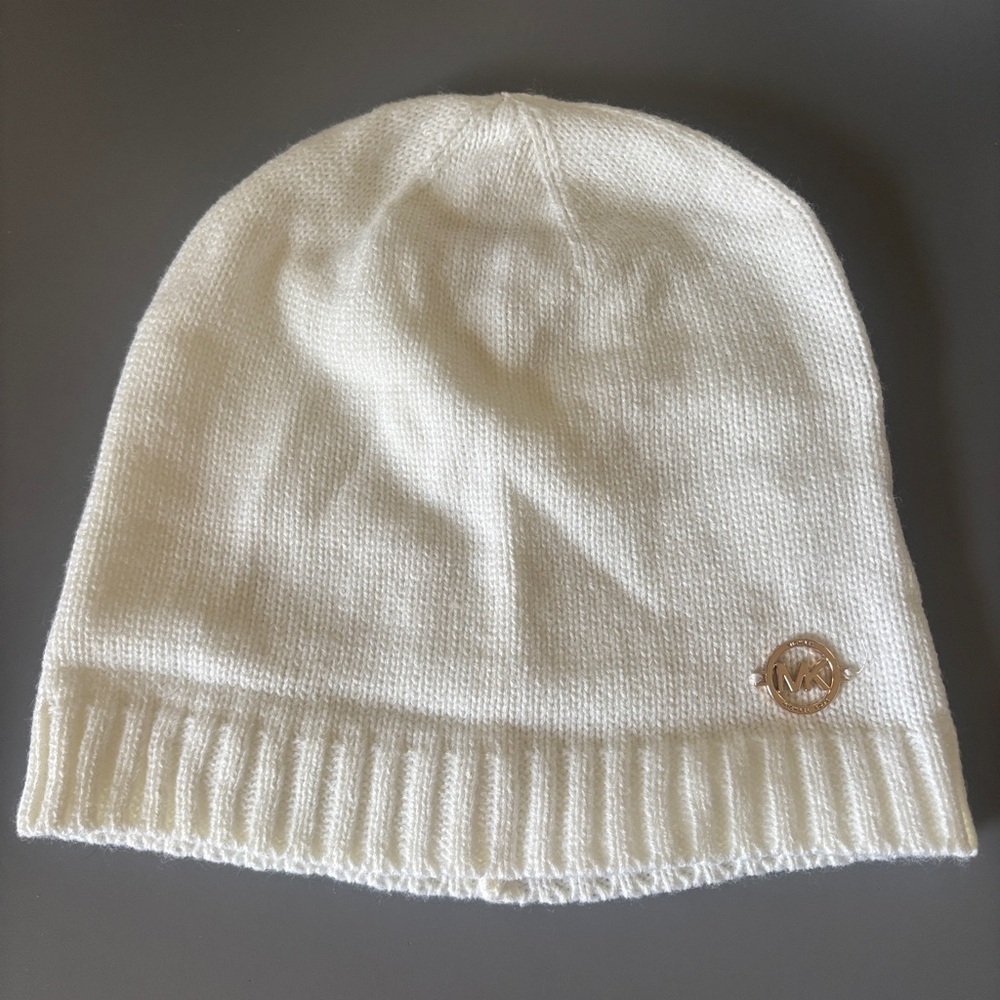 Michael Kors Cream Knit Beanie
